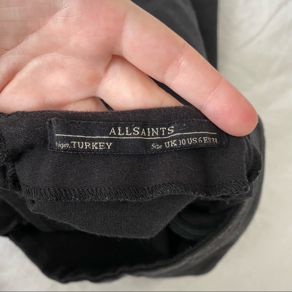 Allsaints Black Cutout Mini-dress w/ Cutouts - Picture 3 of 7